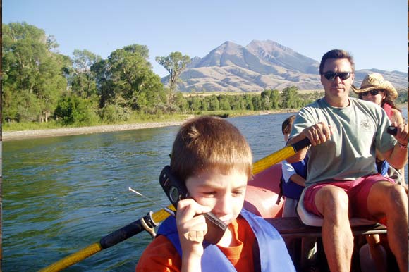 Family in a Canoe