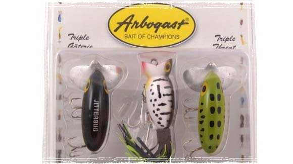 Arbogast Tripple Threat Top Water Lures