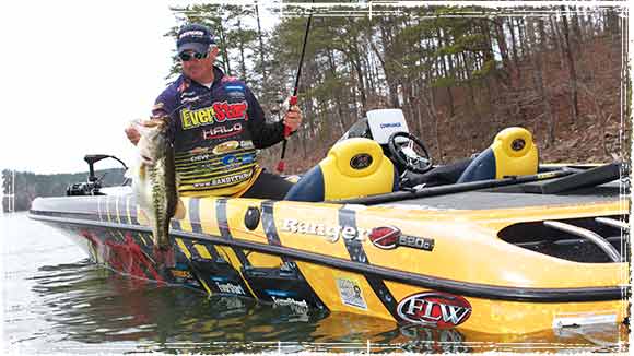 Randall Tharp Pulling in a Bass