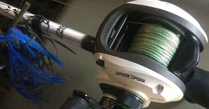 Braided Fishing Line on a Baitcaster Tied directly to a SwimJig