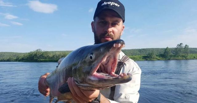 Fishing in Kamchatka, Russia