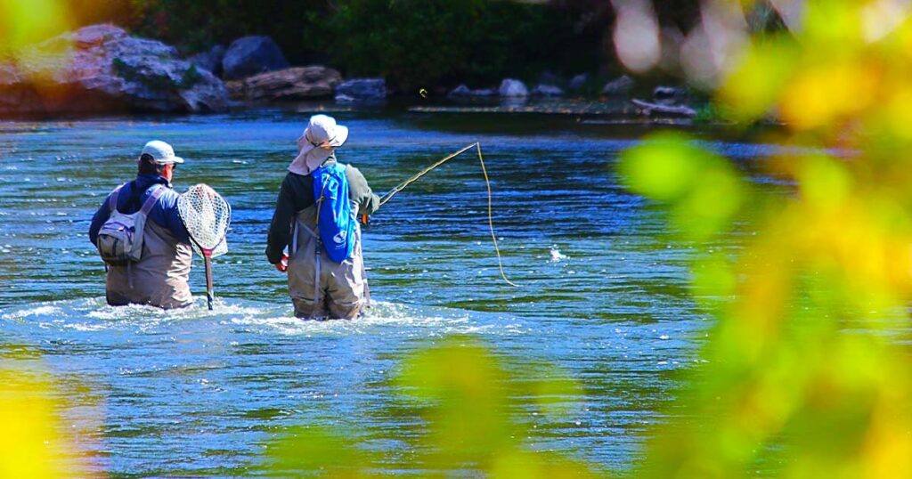 Fly fishing on the Provo River in Utah